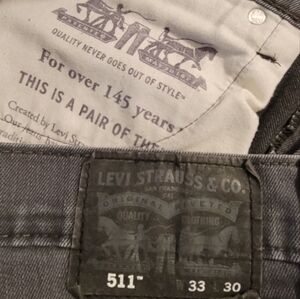 Men's Levi's Gray Slim Jeans Classic Style